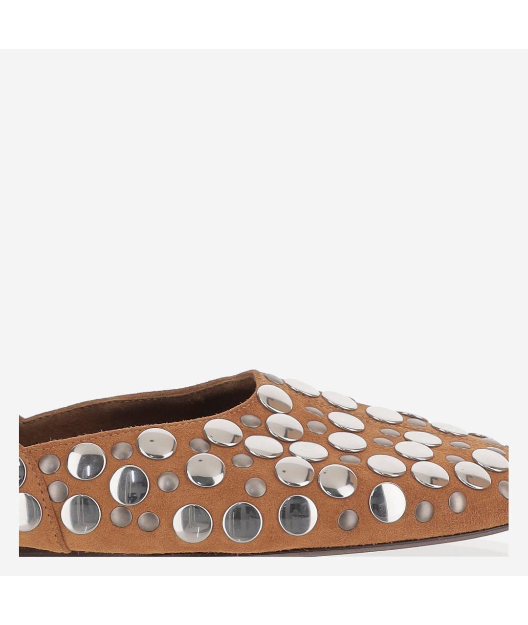 KHAITE Коричневые кожаные балетки, фото 5