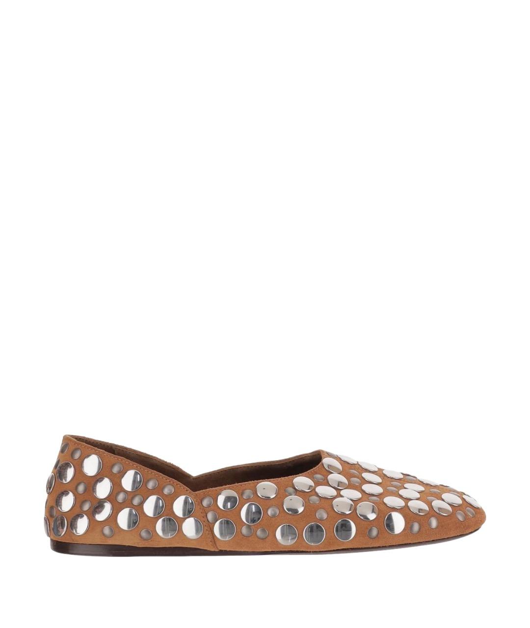 KHAITE Коричневые кожаные балетки, фото 1
