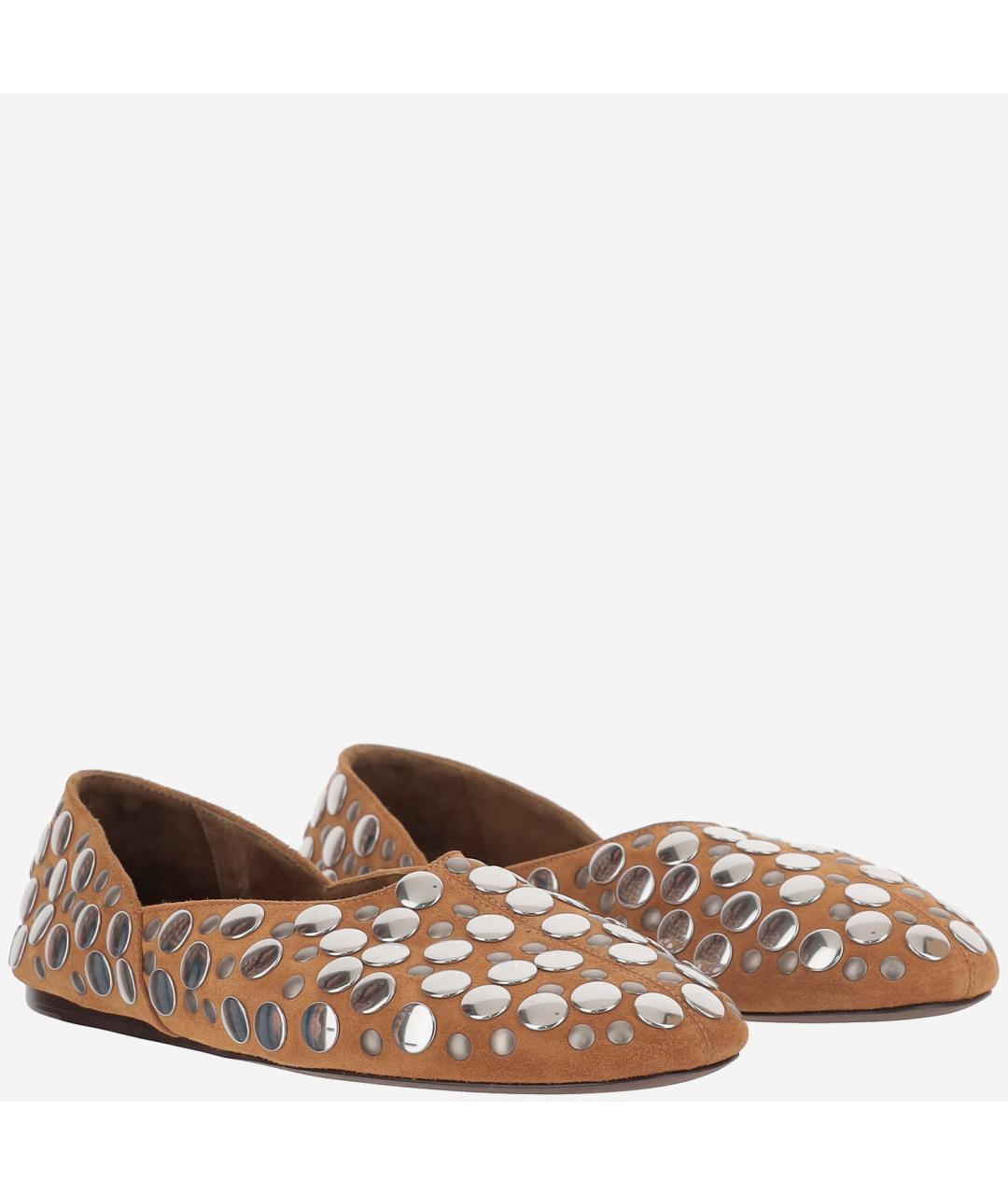 KHAITE Коричневые кожаные балетки, фото 3