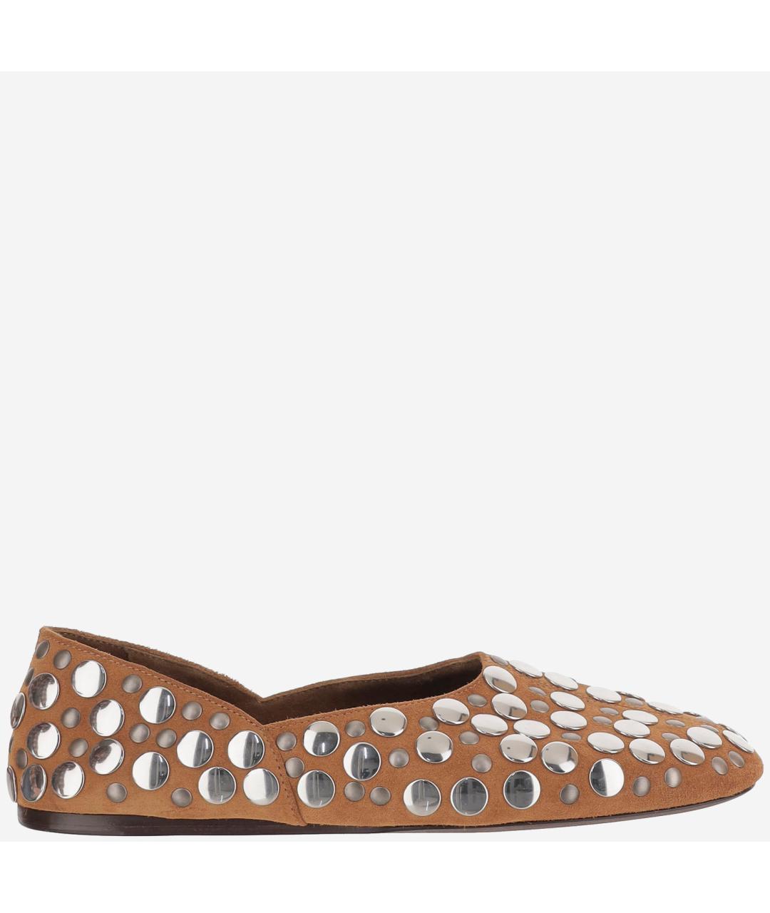 KHAITE Коричневые кожаные балетки, фото 6
