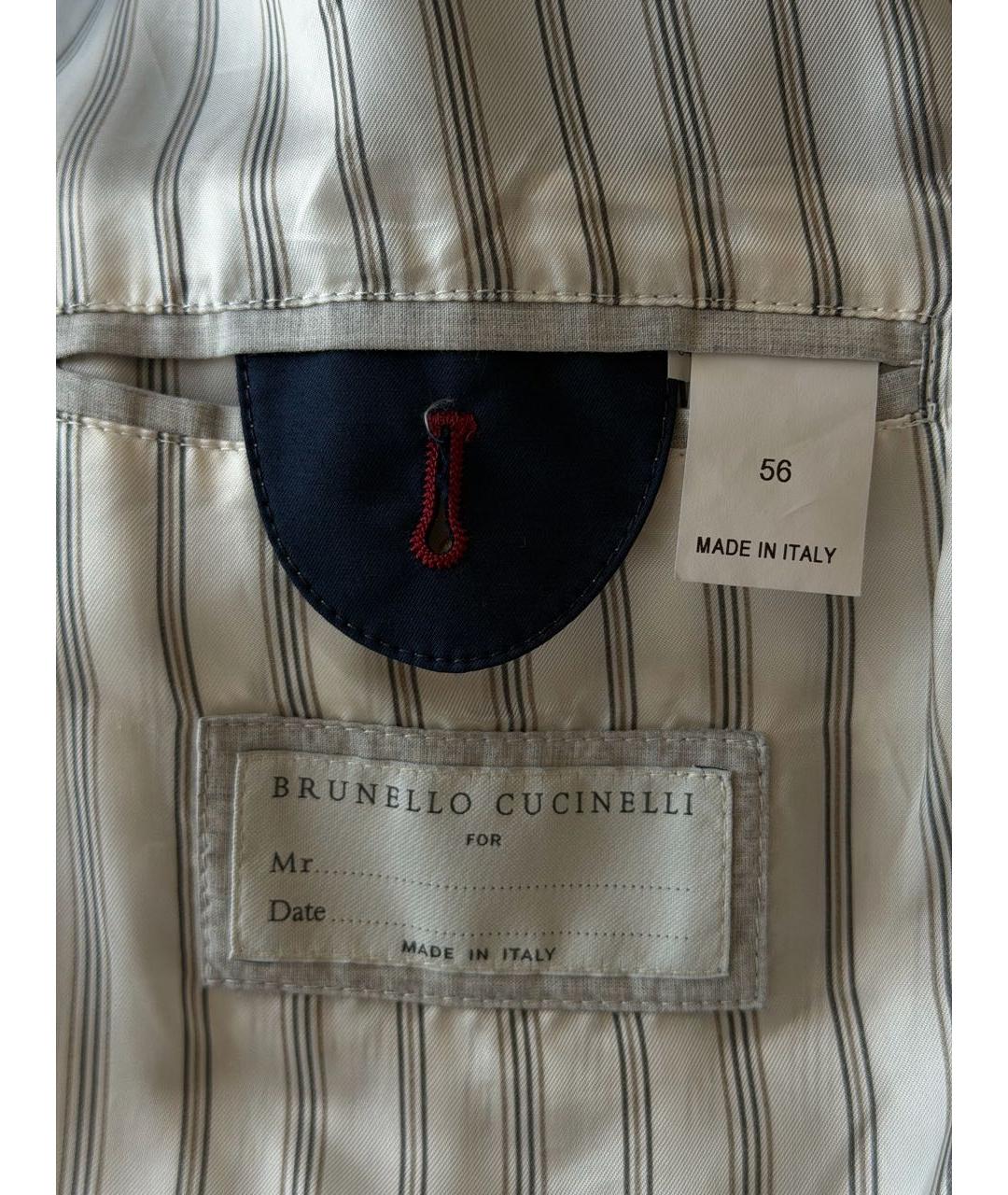 BRUNELLO CUCINELLI Синяя полиамидовая куртка, фото 3