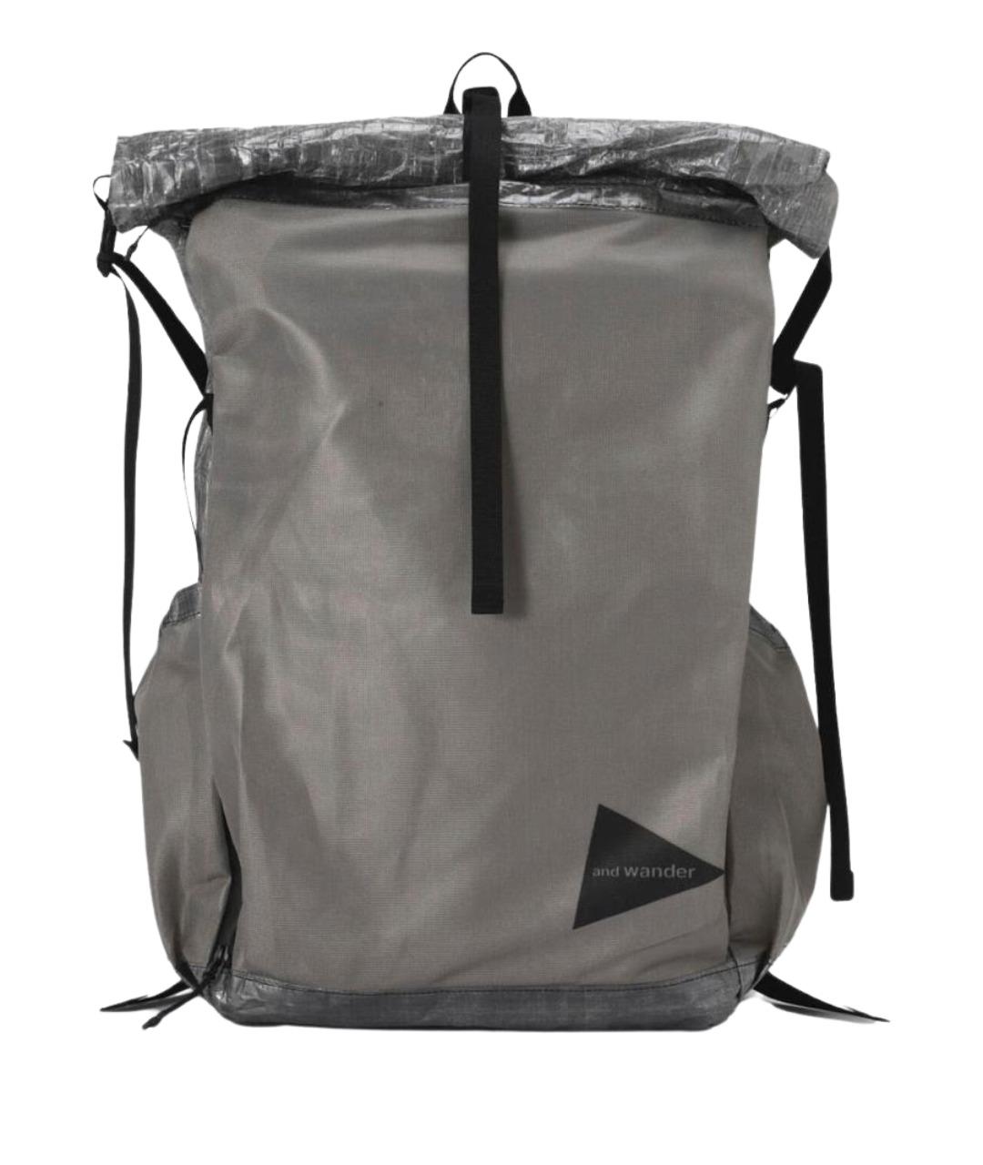 AND WANDER Серый синтетический рюкзак, фото 1