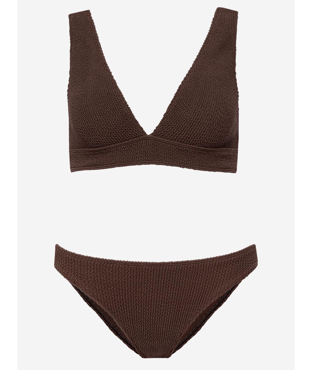 SORBET ISLAND Коричневый полиэстеровый купальник, фото 3