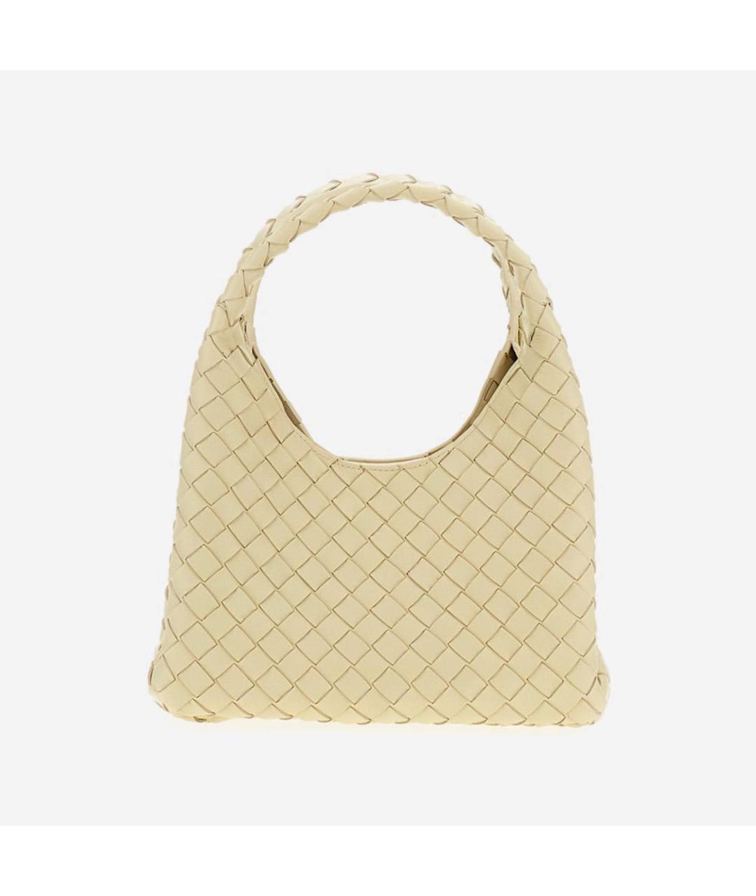 BOTTEGA VENETA Бежевая кожаная сумка тоут, фото 3