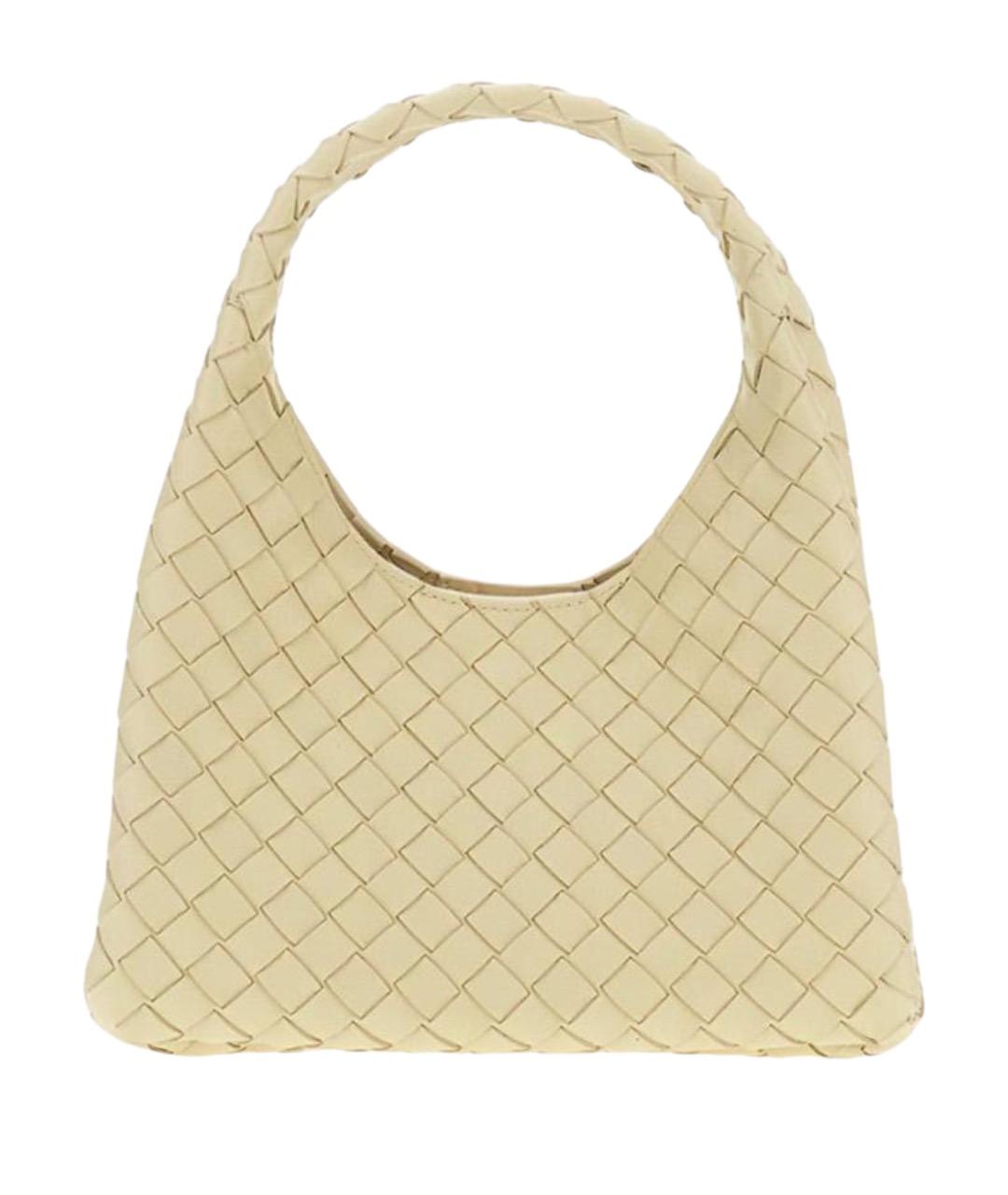 BOTTEGA VENETA Бежевая кожаная сумка тоут, фото 1