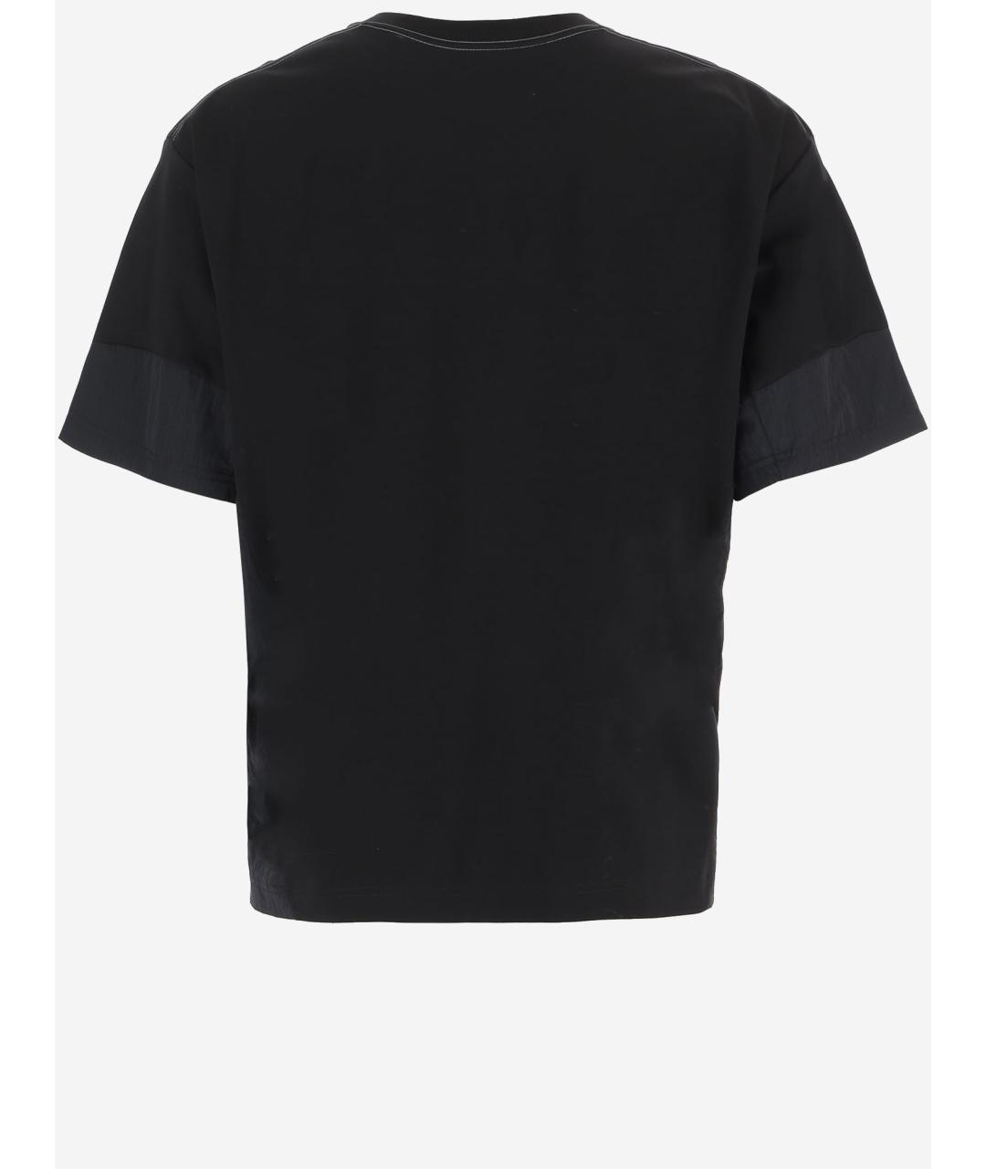AND WANDER Черная хлопковая футболка, фото 2