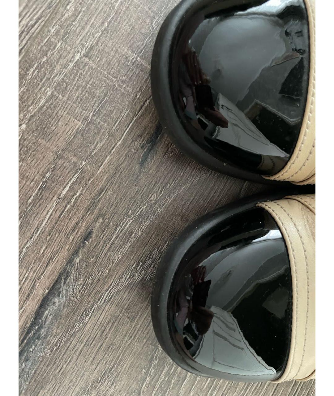 CHANEL Бежевые кожаные ботинки, фото 7