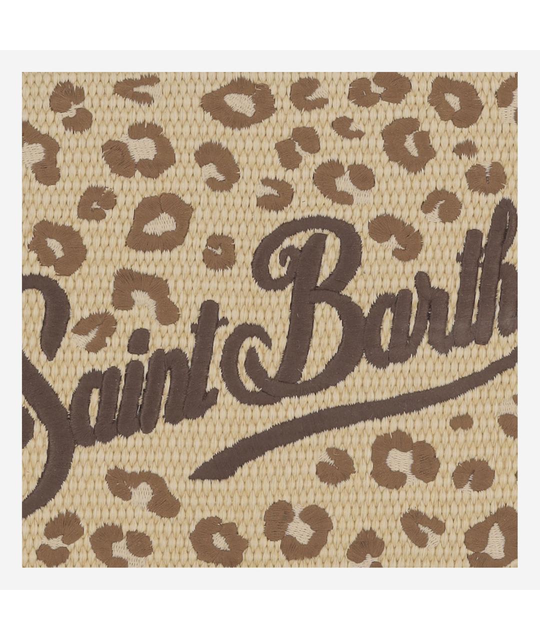 MC2 SAINT BARTH Бежевая пелетеная сумка тоут, фото 4