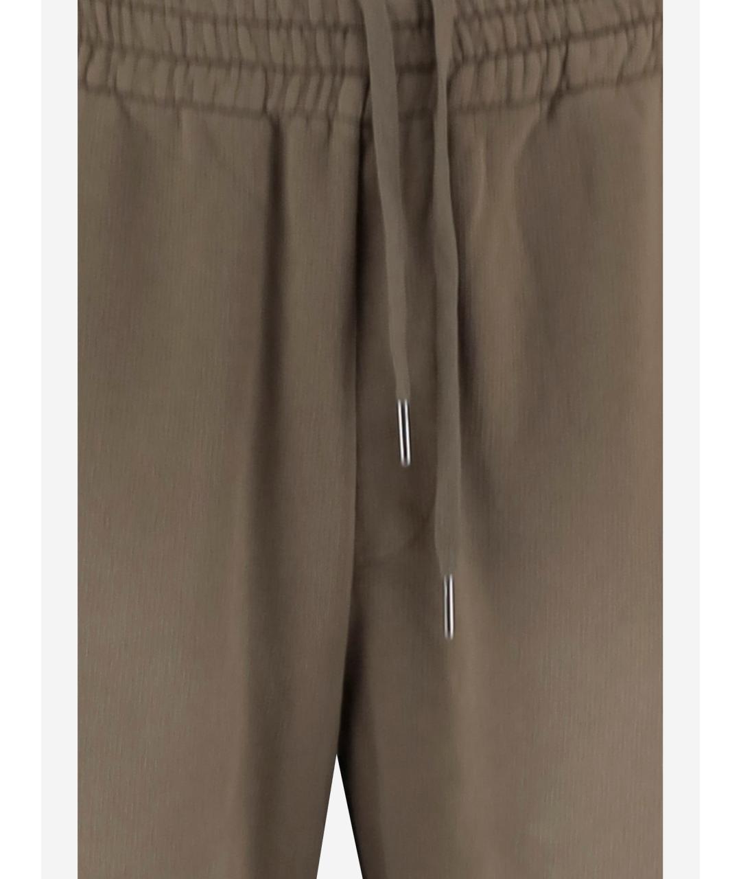 GOLDEN GOOSE DELUXE BRAND Бежевые хлопковые повседневные брюки, фото 3