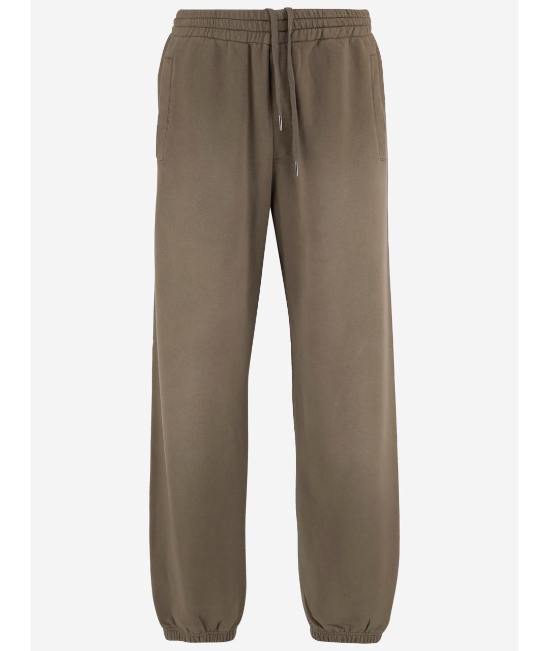 GOLDEN GOOSE DELUXE BRAND Бежевые хлопковые повседневные брюки, фото 4