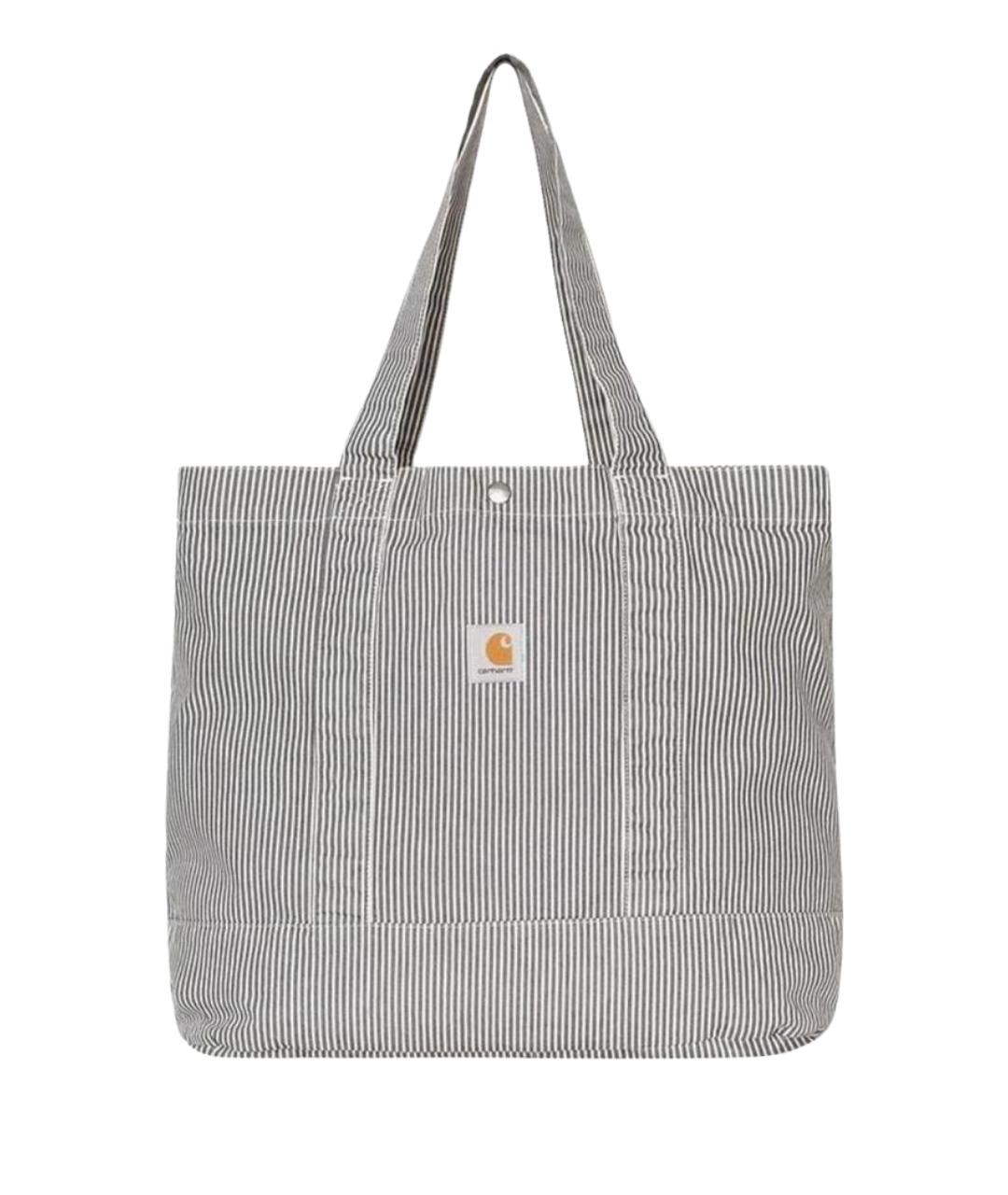 CARHARTT WIP Серая хлопковая сумка тоут, фото 1