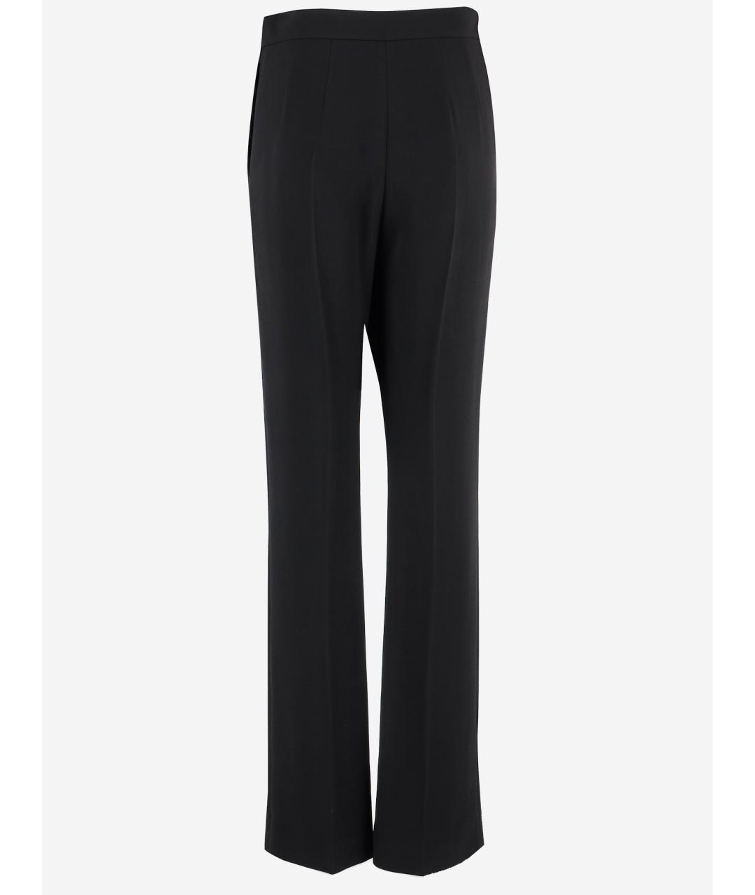 VALENTINO Черные вискозные брюки узкие, фото 2