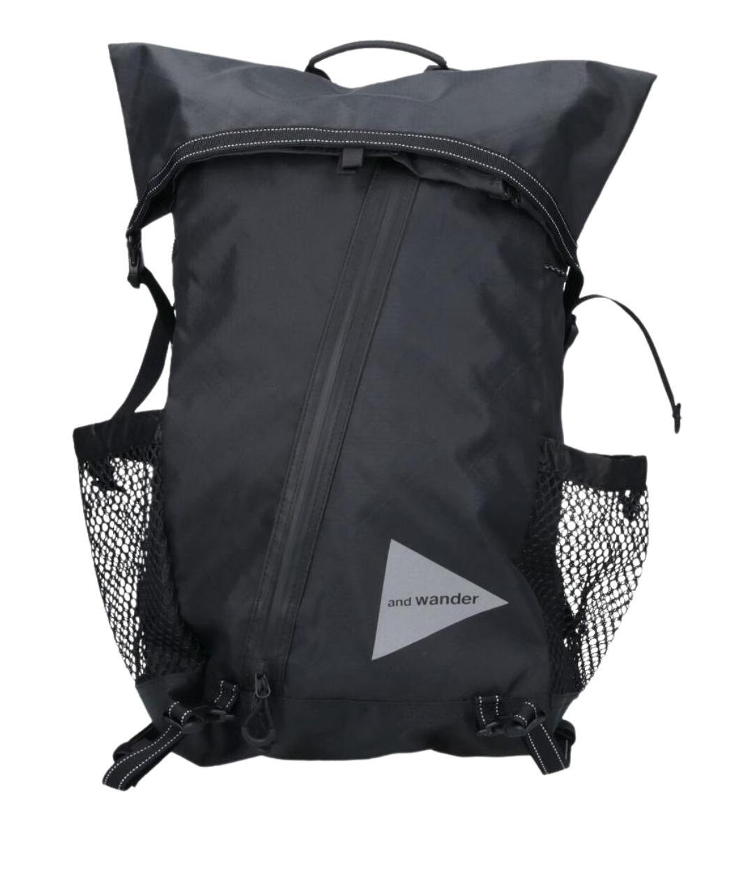 AND WANDER Черный синтетический рюкзак, фото 1
