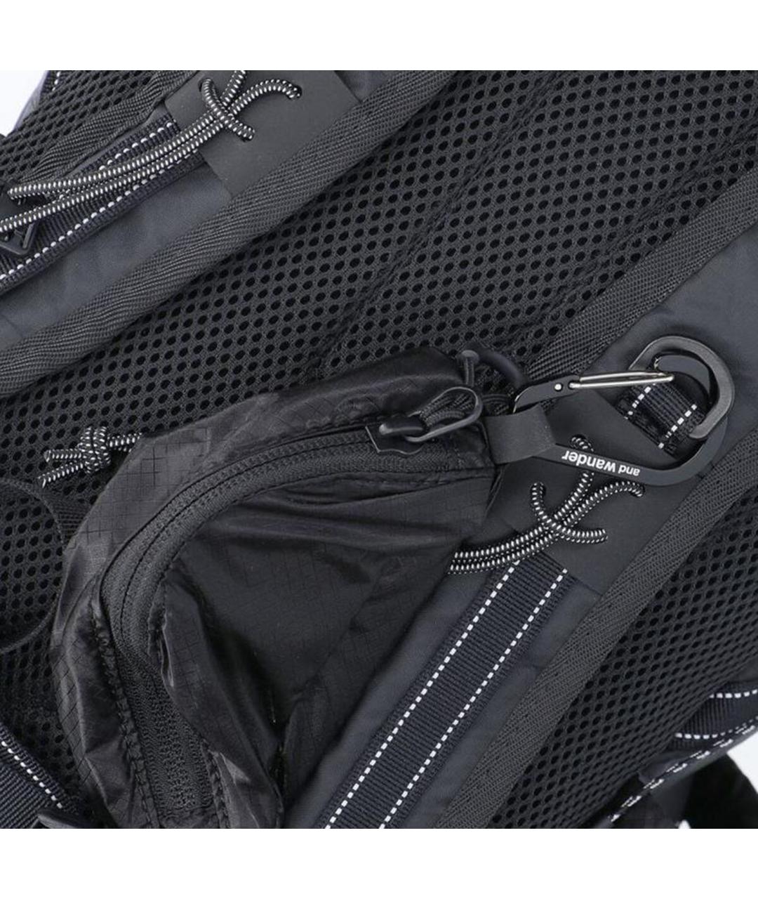 AND WANDER Черный синтетический рюкзак, фото 4
