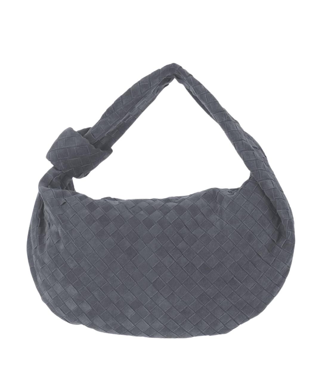 BOTTEGA VENETA Серая кожаная сумка тоут, фото 1