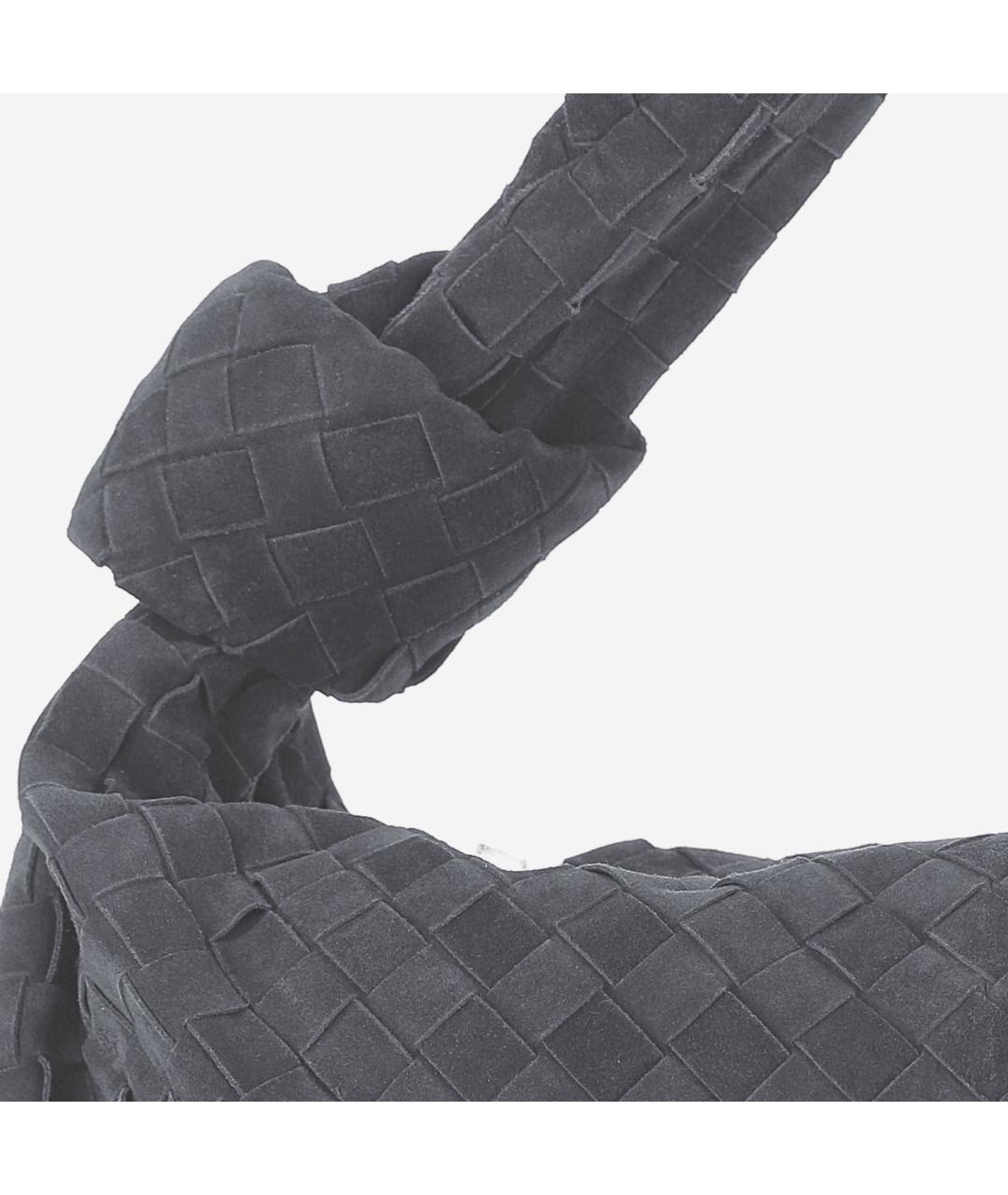 BOTTEGA VENETA Серая кожаная сумка тоут, фото 4