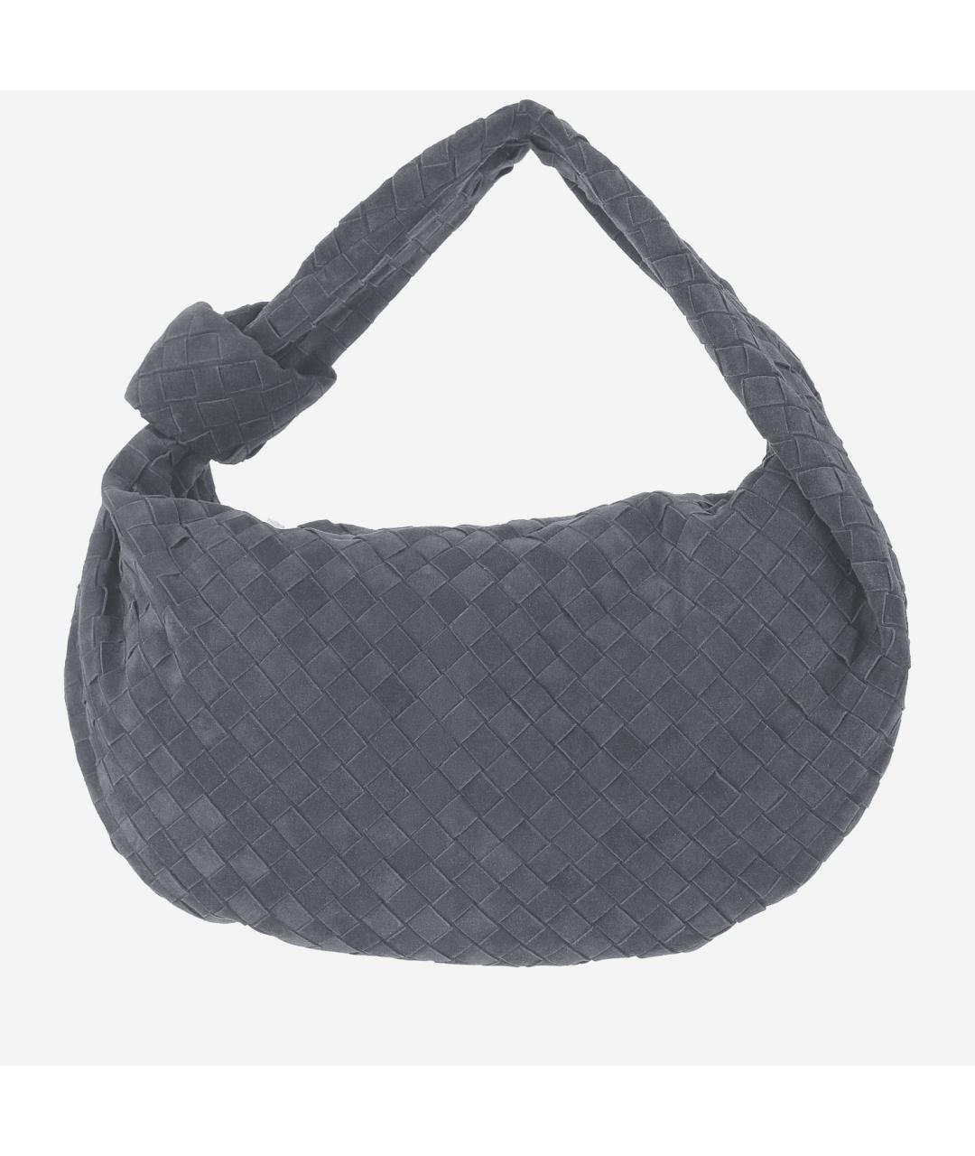 BOTTEGA VENETA Серая кожаная сумка тоут, фото 5