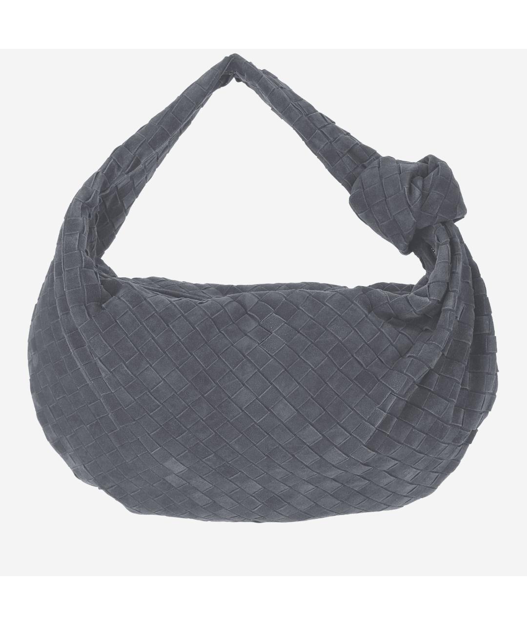 BOTTEGA VENETA Серая кожаная сумка тоут, фото 3