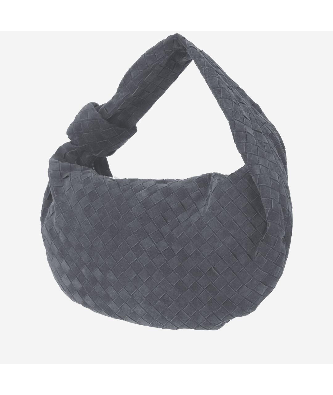 BOTTEGA VENETA Серая кожаная сумка тоут, фото 2