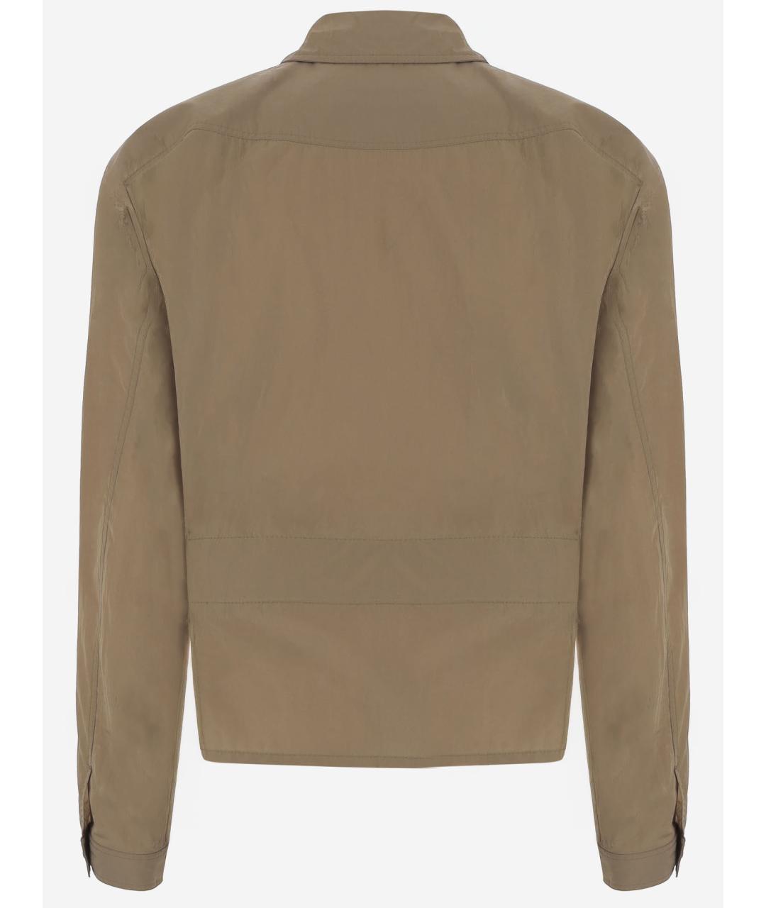 SAINT LAURENT Бежевая полиамидовая куртка, фото 2