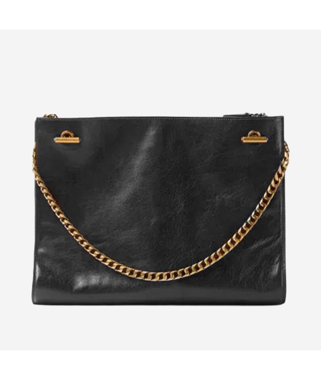 VERSACE Черная кожаная сумка через плечо, фото 3