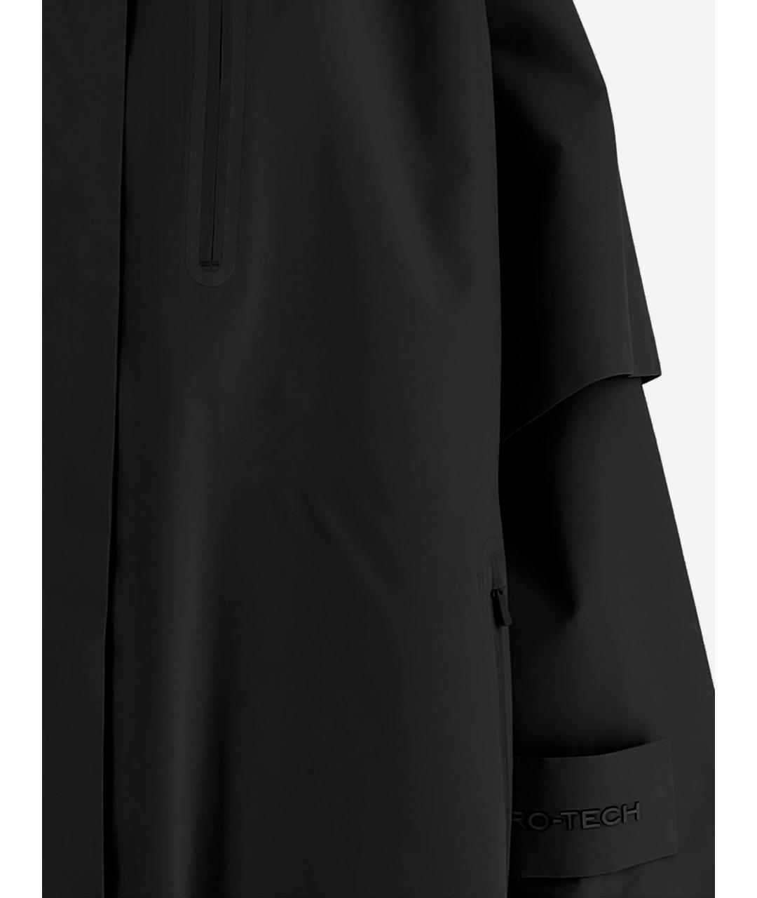 SAVE THE DUCK Черное полиэстеровое пальто, фото 3