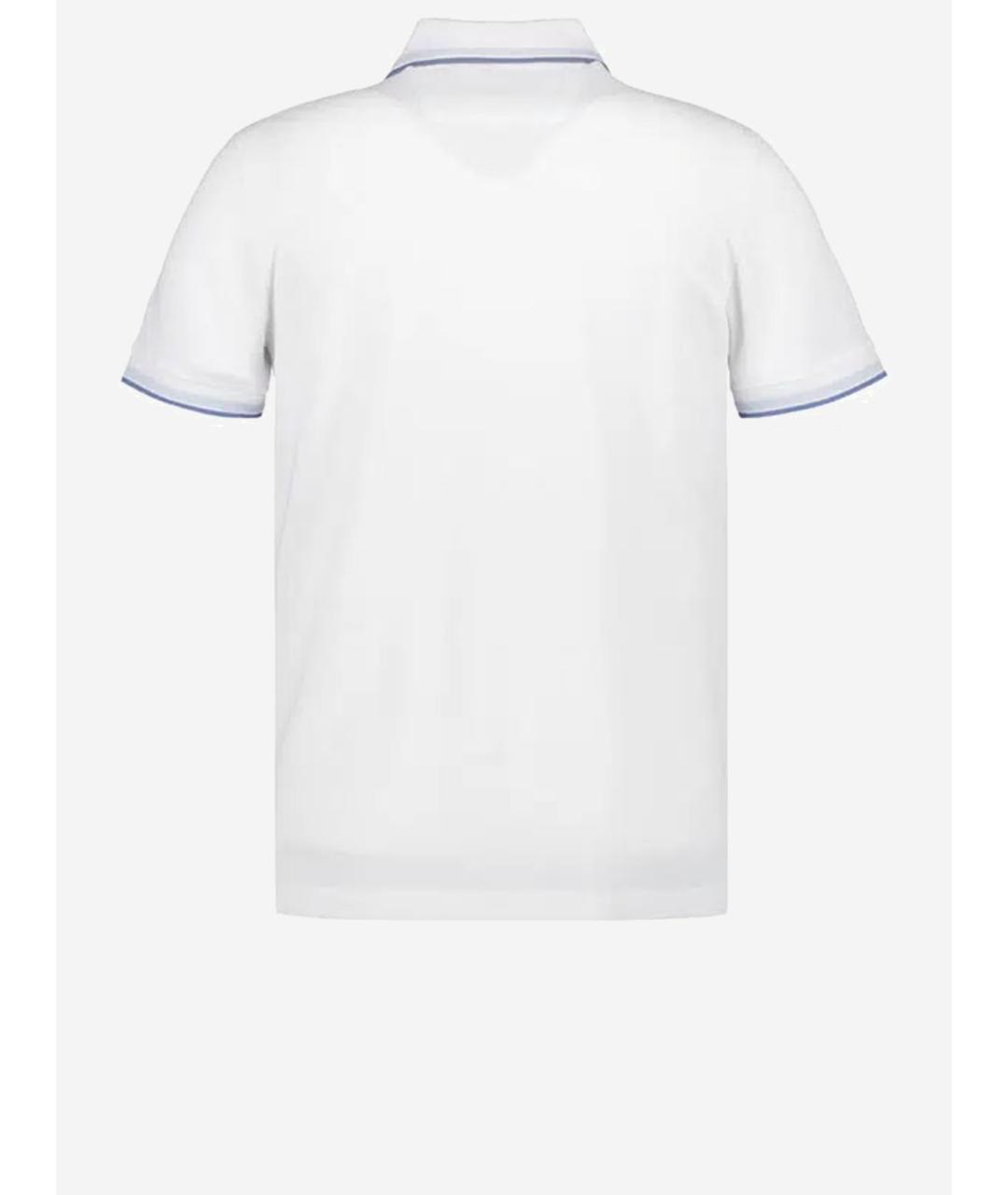 HUGO BOSS Белое хлопковое поло с коротким рукавом, фото 2