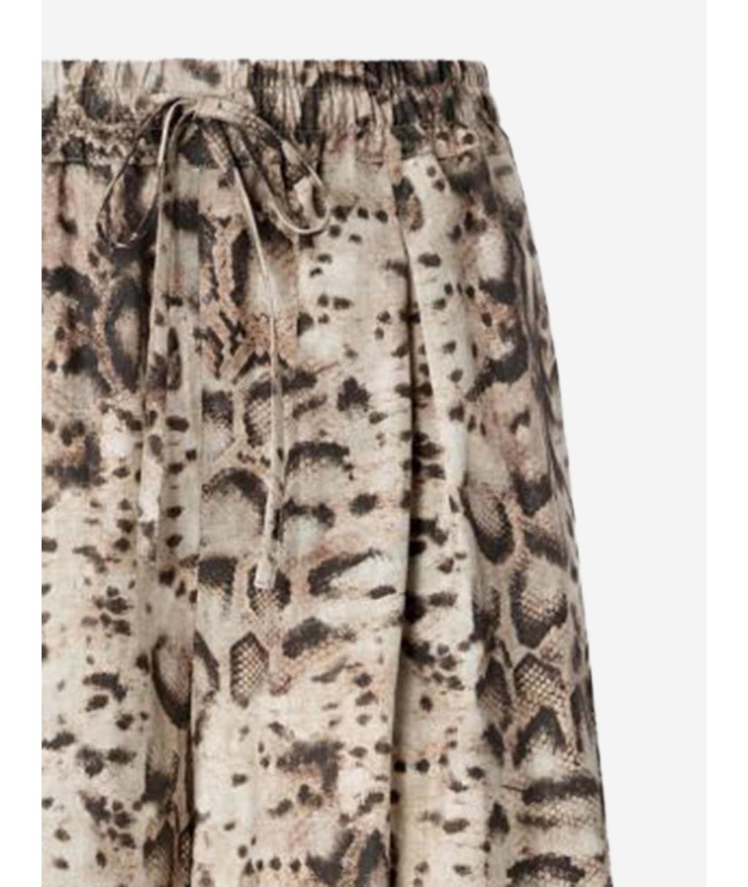 PINKO Мульти хлопковые брюки широкие, фото 3