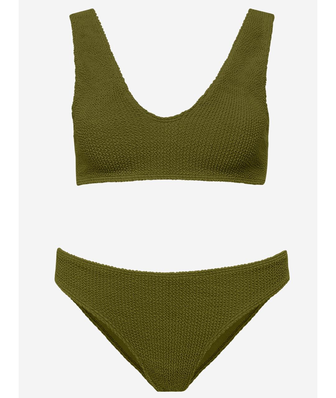 SORBET ISLAND Хаки полиэстеровый купальник, фото 3