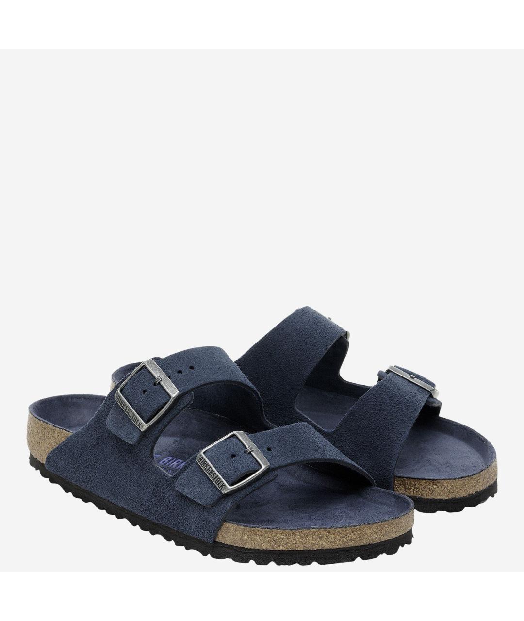 BIRKENSTOCK Синие замшевые сандалии, фото 3