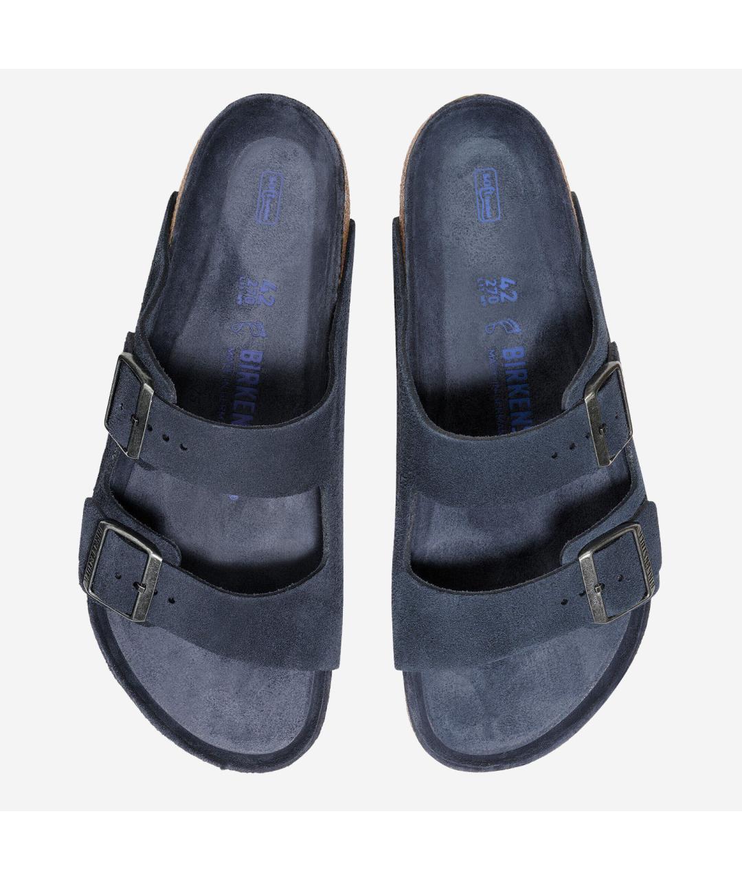 BIRKENSTOCK Синие замшевые сандалии, фото 2