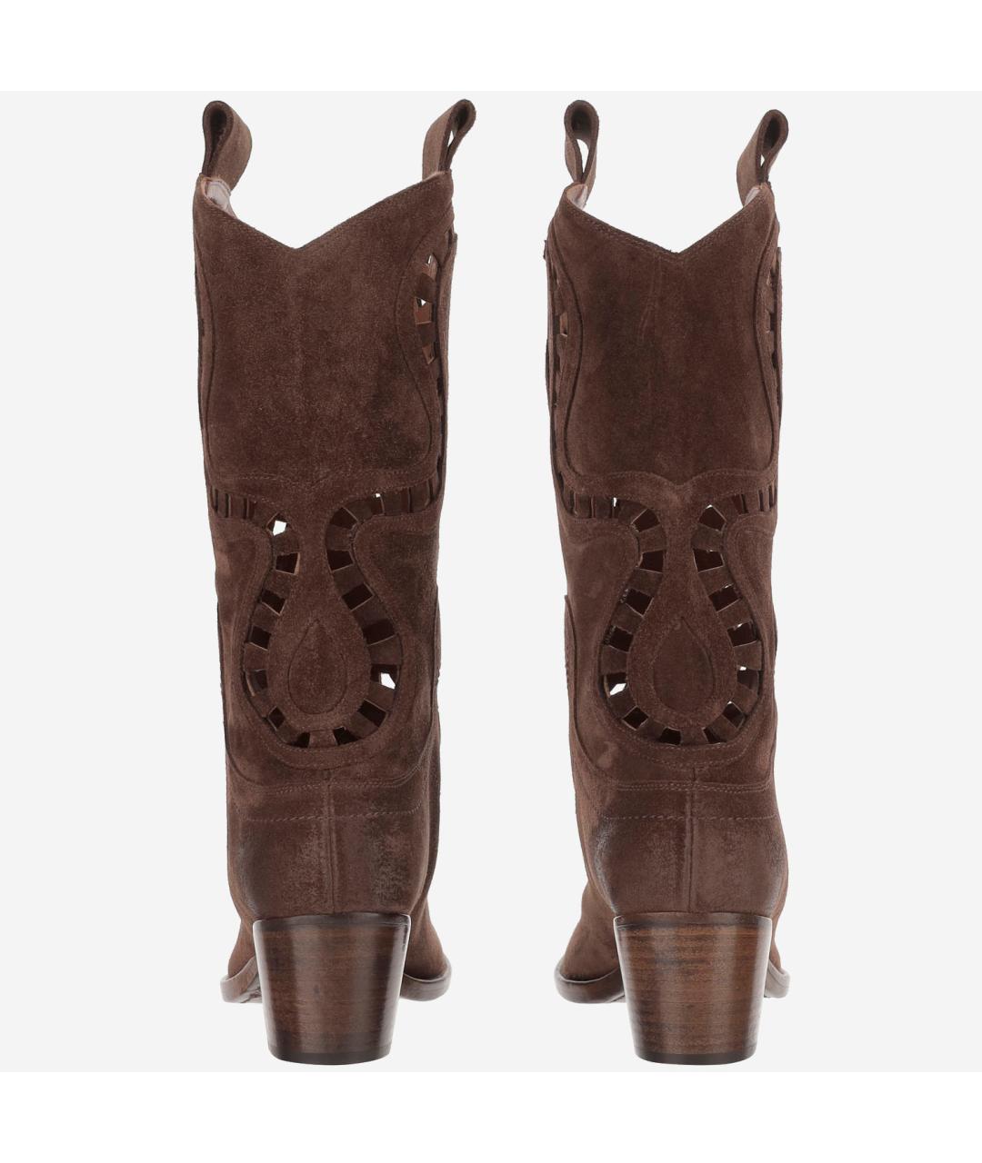 SARTORE Коричневые замшевые ботинки, фото 3