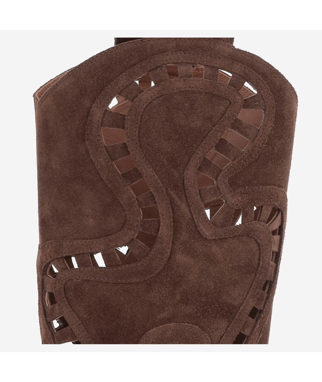 SARTORE Коричневые замшевые ботинки, фото 4
