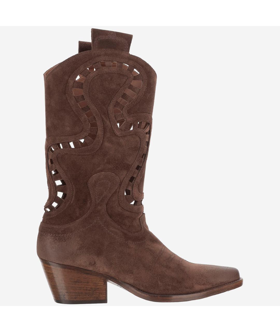 SARTORE Коричневые замшевые ботинки, фото 5