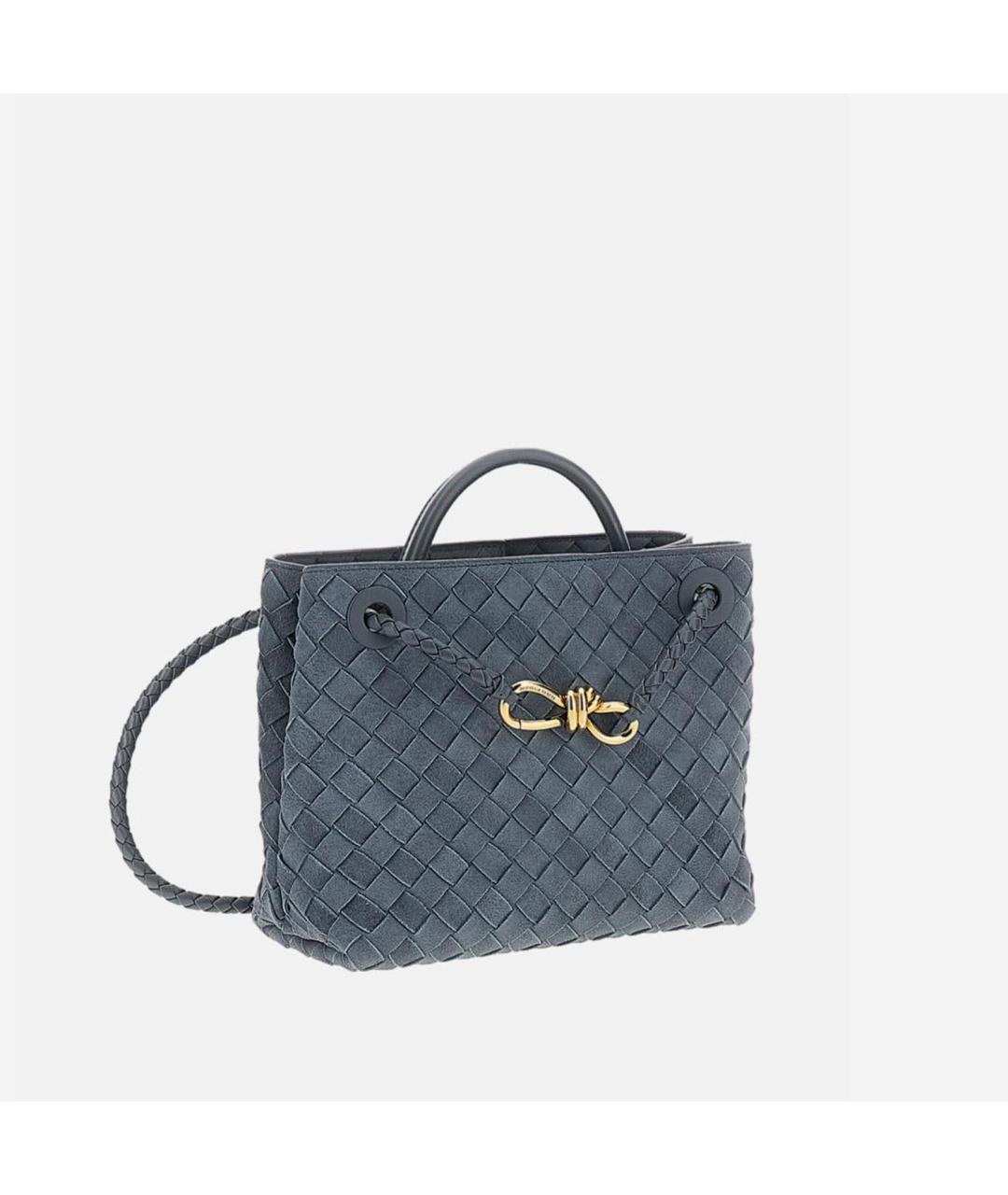 BOTTEGA VENETA Серая замшевая сумка тоут, фото 2