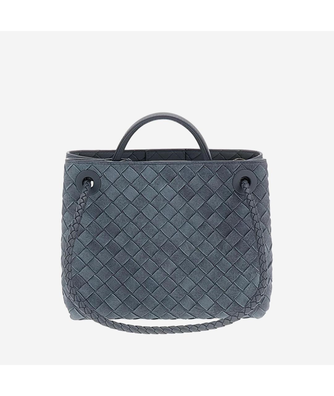 BOTTEGA VENETA Серая замшевая сумка тоут, фото 3