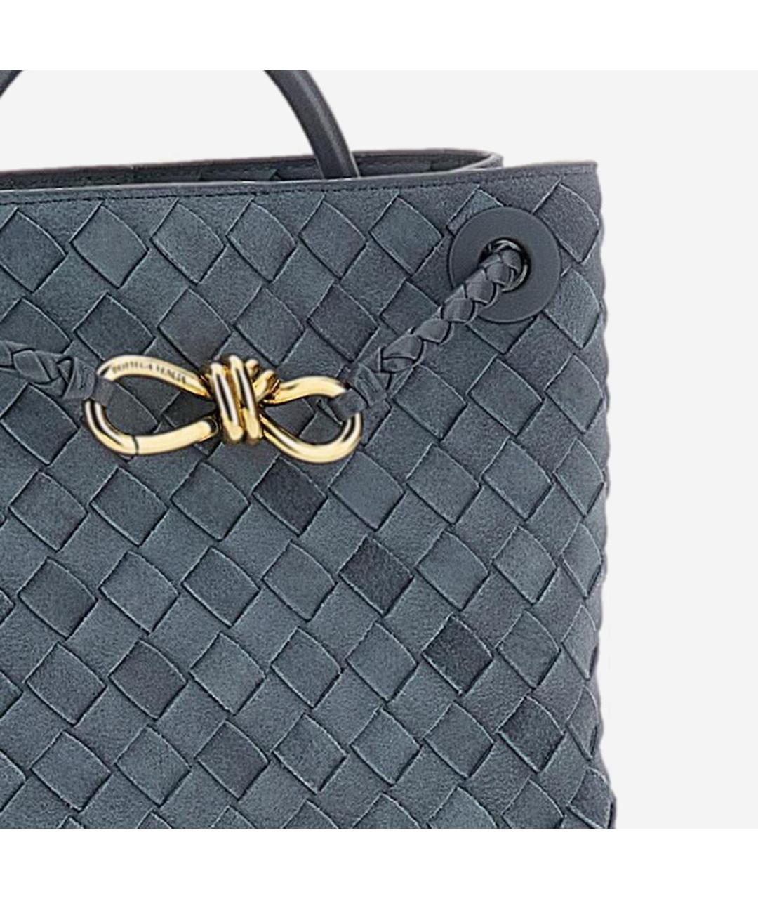 BOTTEGA VENETA Серая замшевая сумка тоут, фото 4