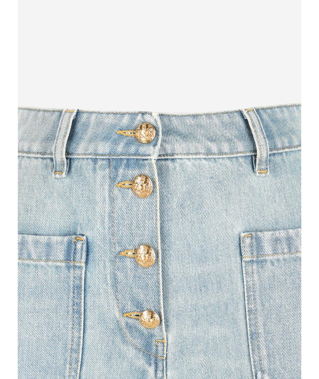 VALENTINO Хлопковые прямые джинсы, фото 3