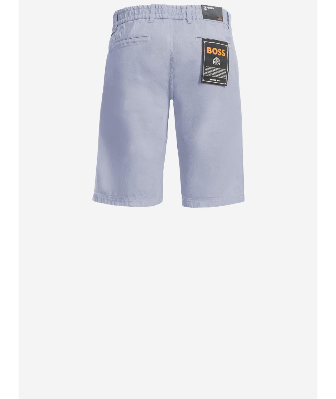 HUGO BOSS Голубые хлопковые шорты, фото 2