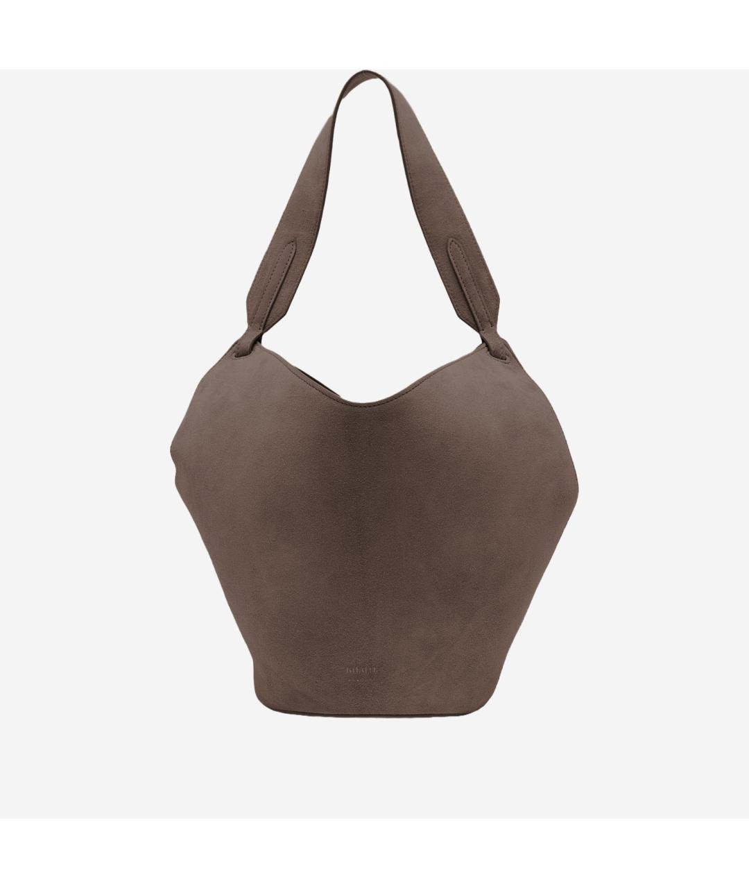 KHAITE Коричневая кожаная сумка тоут, фото 5