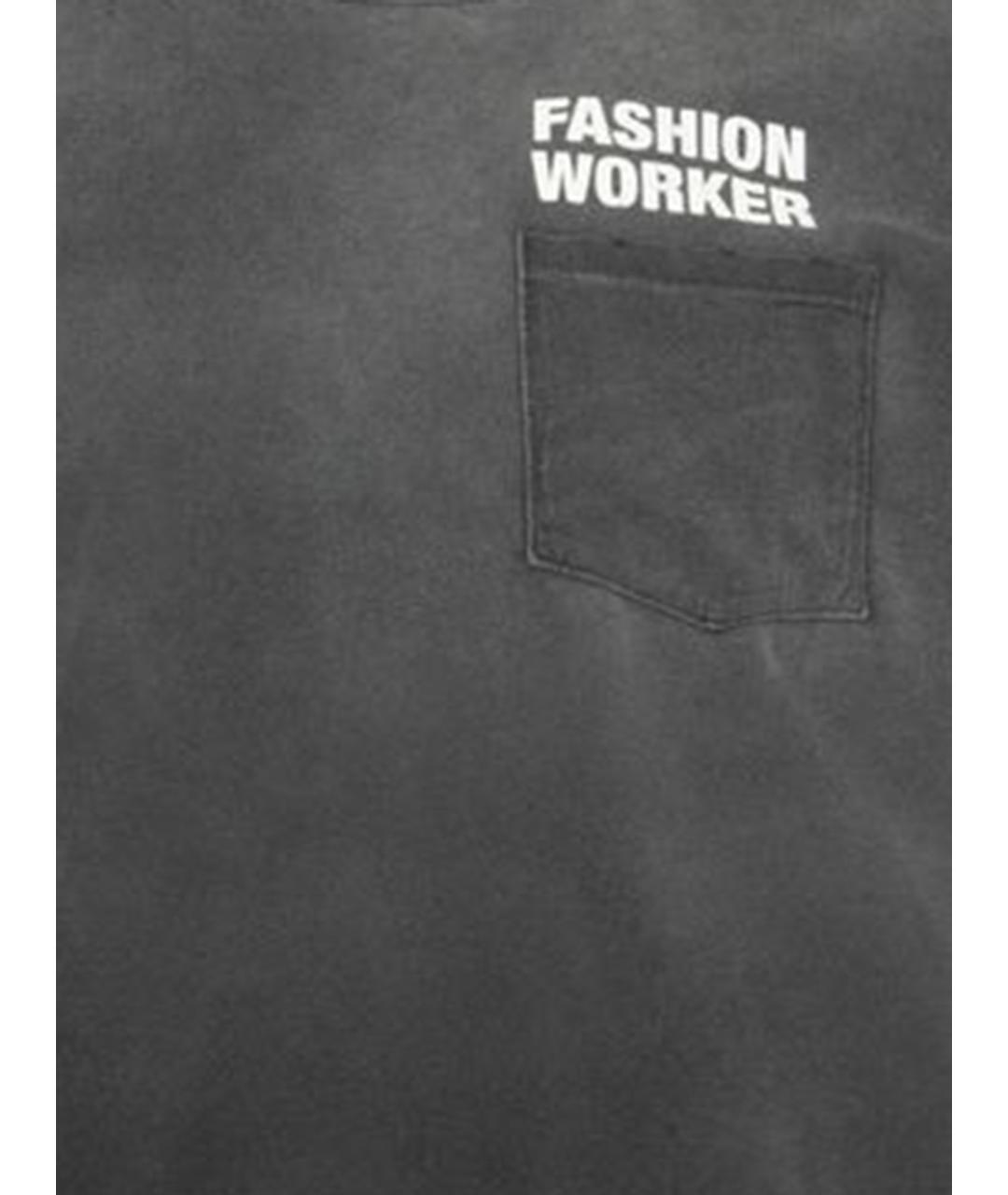 WILLY CHAVARRIA Черная хлопковая футболка, фото 3