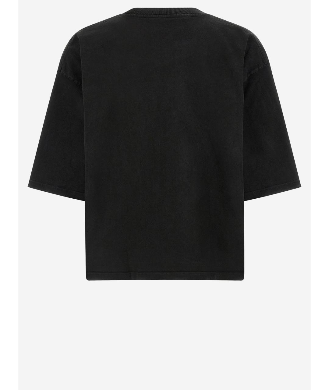 WILLY CHAVARRIA Черная хлопковая футболка, фото 2