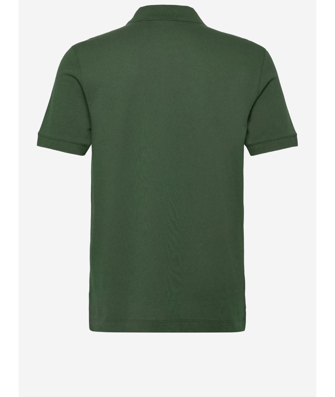 HUGO BOSS Зеленые хлопковое поло с коротким рукавом, фото 2