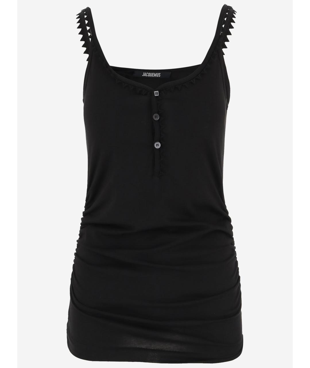 JACQUEMUS Черная майка, фото 4