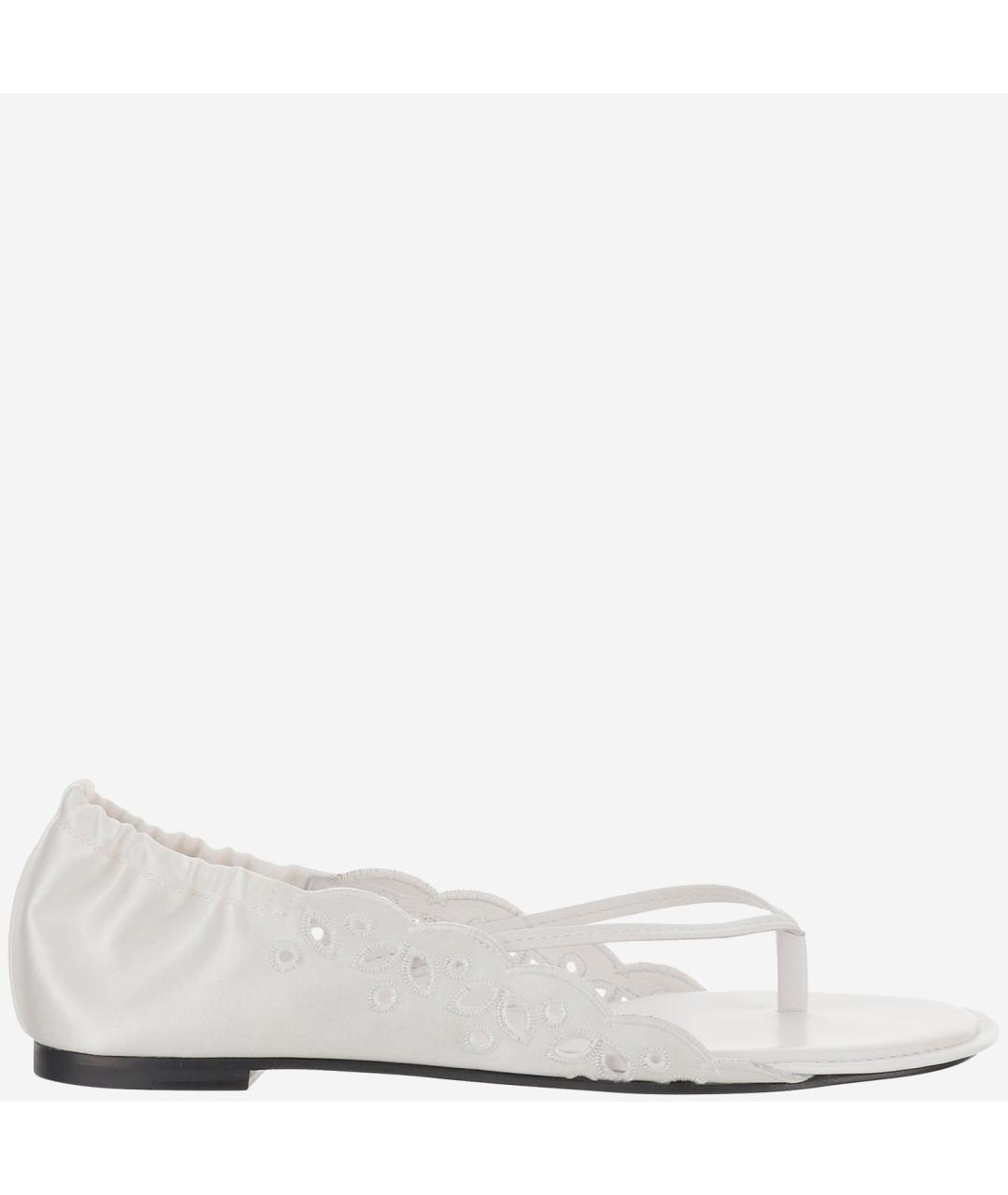 JACQUEMUS Белые кожаные босоножки, фото 6