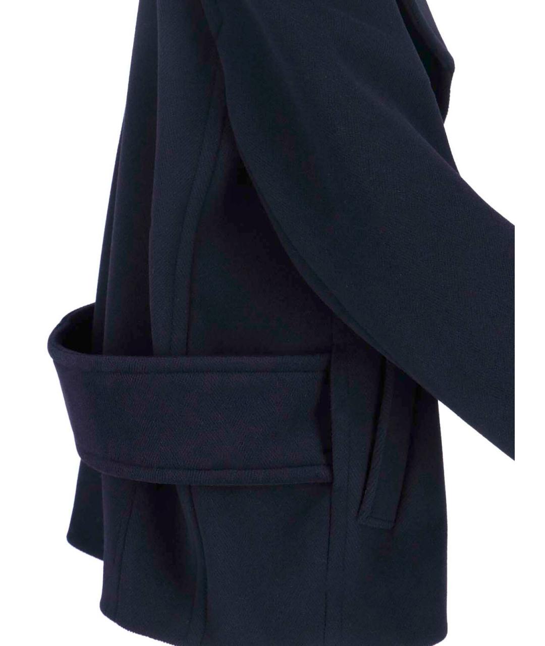 ALAIA Темно-синее шерстяное пальто, фото 3