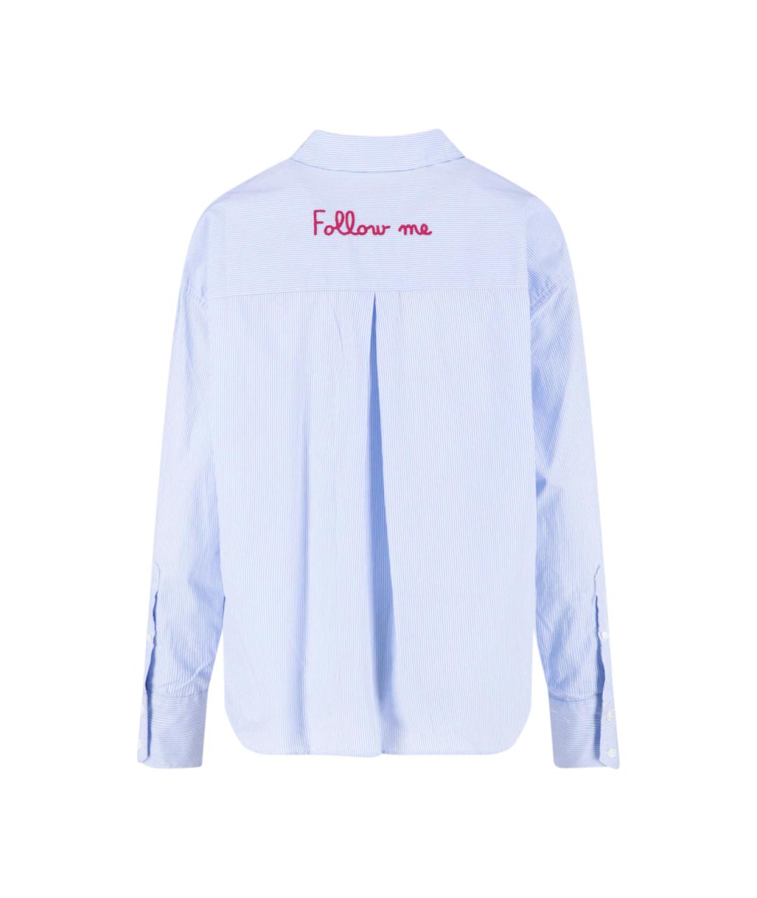 MC2 SAINT BARTH Синяя хлопковая рубашка, фото 2