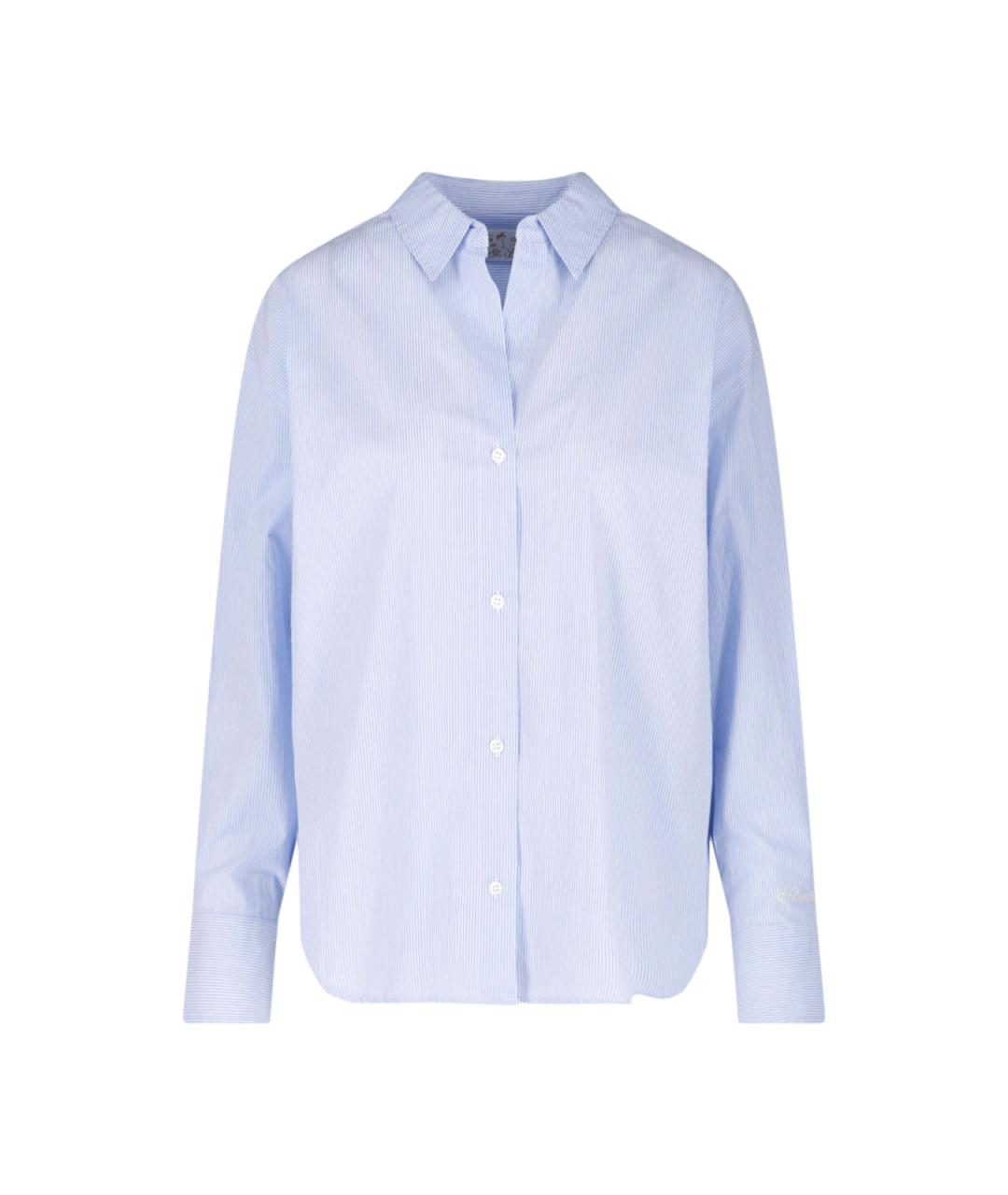 MC2 SAINT BARTH Синяя хлопковая рубашка, фото 1