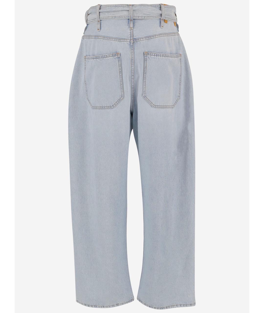 DARKPARK Синие хлопковые прямые джинсы, фото 2