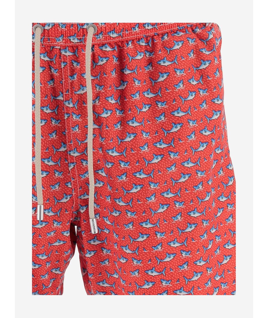 MC2 SAINT BARTH Красные полиэстеровые плавки, фото 3